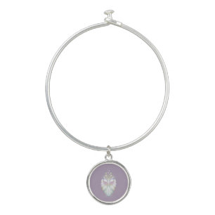 Pastel Purple Oracle Owl Bangle Bracelet