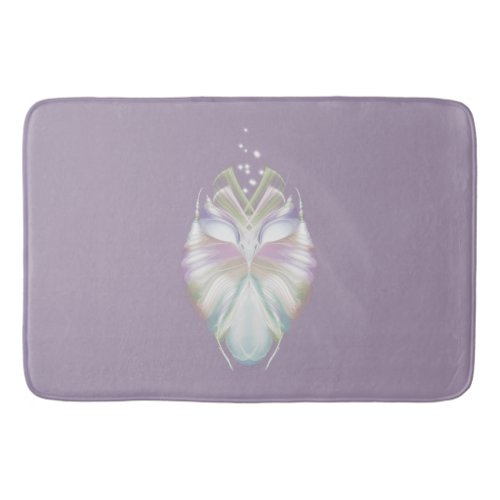 Pastel Purple Oracle Owl Bath Mat
