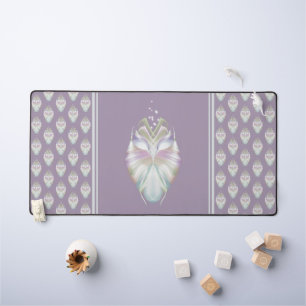 Pastel Purple Oracle Owl Desk Mat