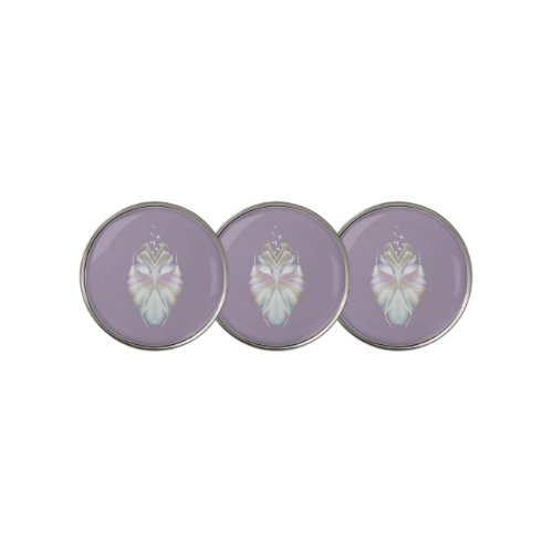 Pastel Purple Oracle Owl Golf Ball Marker