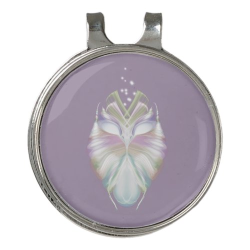 Pastel Purple Oracle Owl Golf Hat Clip