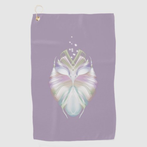 Pastel Purple Oracle Owl Golf Towel