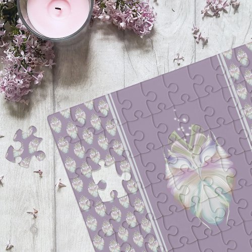 Pastel Purple Oracle Owl Jigsaw Puzzle