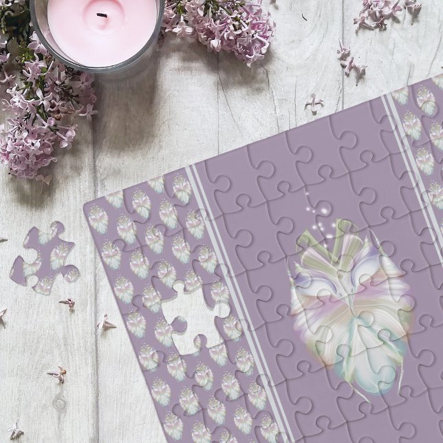 Pastel Purple Oracle Owl Jigsaw Puzzle (Creator Uploaded)
