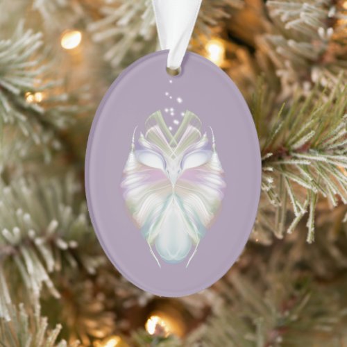 Pastel Purple Oracle Owl Ornament