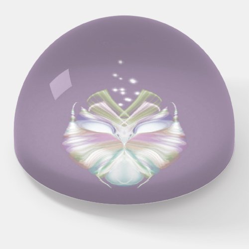 Pastel Purple Oracle Owl Paperweight