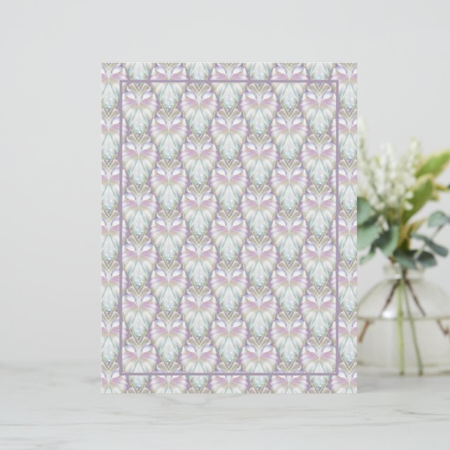 Pastel Purple Oracle Owl Pattern (Standing Front)