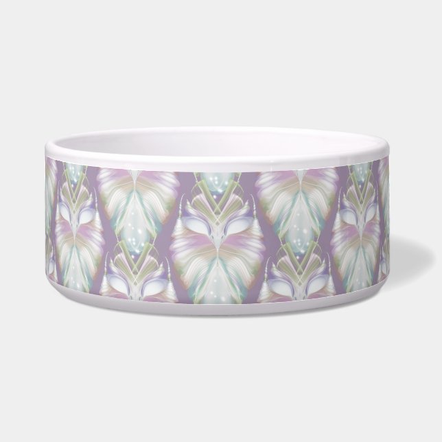 Pastel Purple Oracle Owl Pattern Bowl (Front)