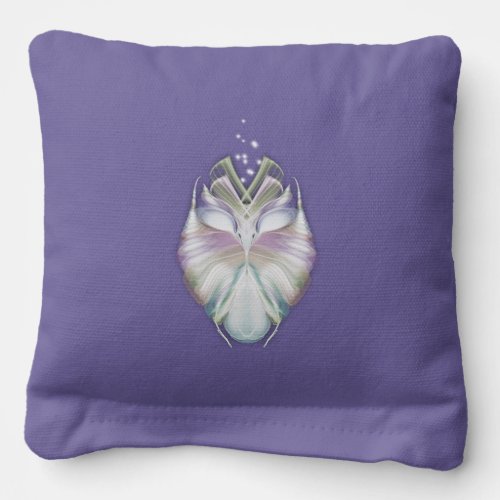 Pastel Purple Oracle Owl Pattern Cornhole Bags