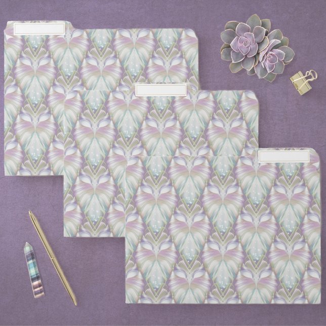 Pastel Purple Oracle Owl Pattern File Folder (Creator Uploaded)