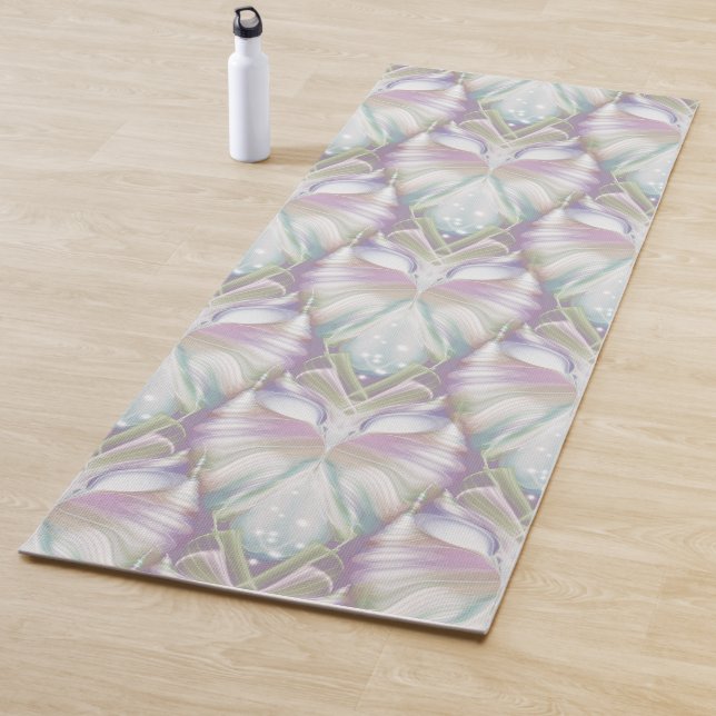 Pastel Purple Oracle Owl Pattern Yoga Mat (In Situ)