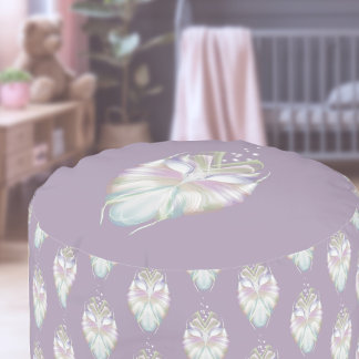 Pastel Purple Oracle Owl Pouf