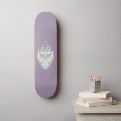 Pastel Purple Oracle Owl Skateboard