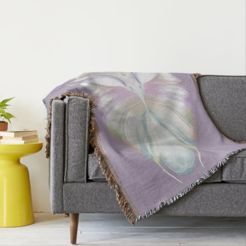 Pastel Purple Oracle Owl Throw Blanket