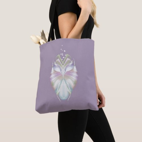 Pastel Purple Oracle Owl Tote Bag