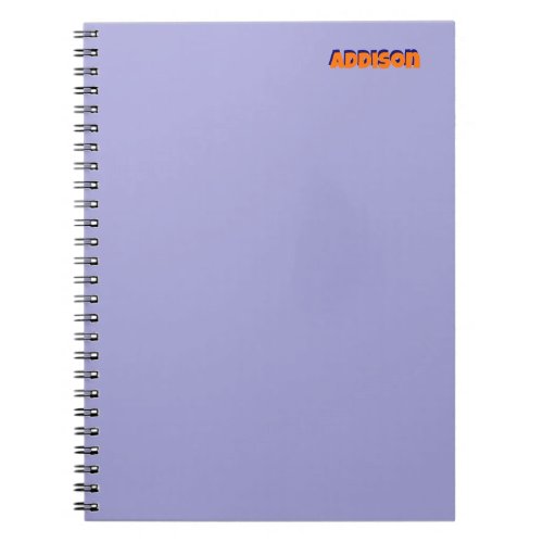 Pastel Purple Photo Notebook