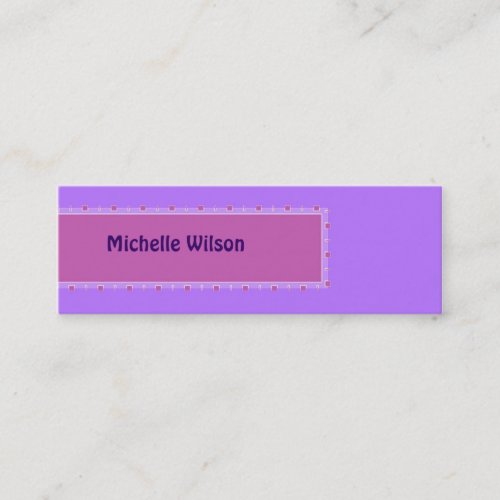 Pastel purple pink mod box business cards