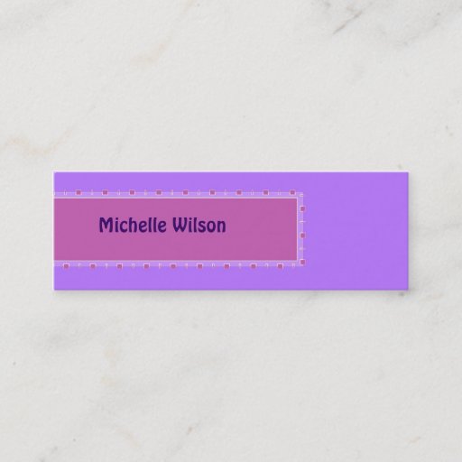 Customizable Pastel purple pink mod box business cards