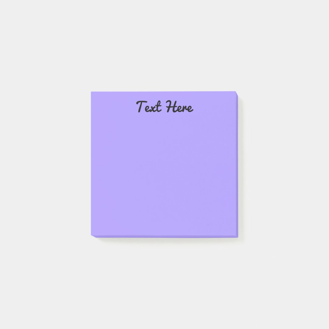 Pastel Purple Post-it Notes | Zazzle