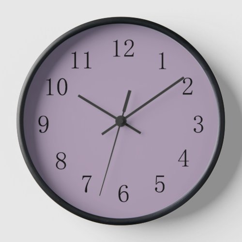 Pastel Purple Round Medium Wall Clock