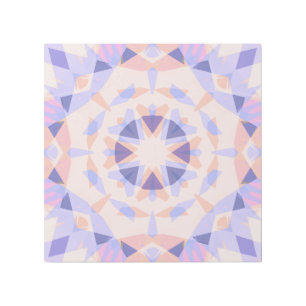 Pastel Purple Soft Peach Pink Star Dopamine Gallery Wrap