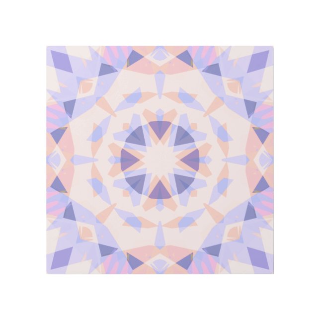 Pastel Purple Soft Peach Pink Star Dopamine Gallery Wrap (Front)