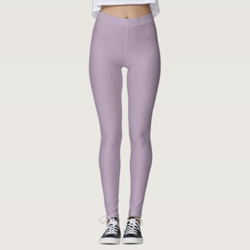 Pastel Purple Solid Color Leggings