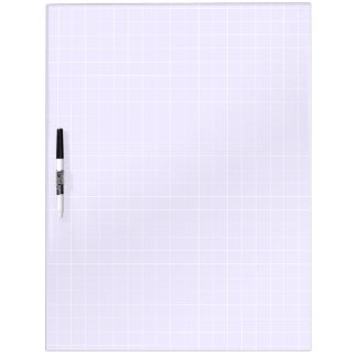 Pastel Purple Squared Grid Dry Erase Board