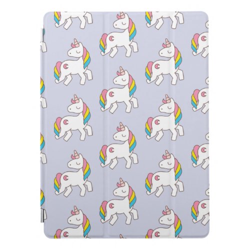 Pastel Purple Unicorn Pattern iPad Pro Cover