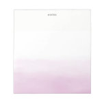 Pastel Purple Watercolor Ombre Chic Personalized Notepad at Zazzle