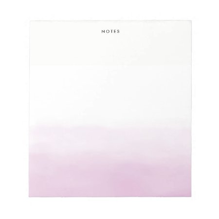 Pastel Purple Watercolor Ombre Chic Personalized Notepad