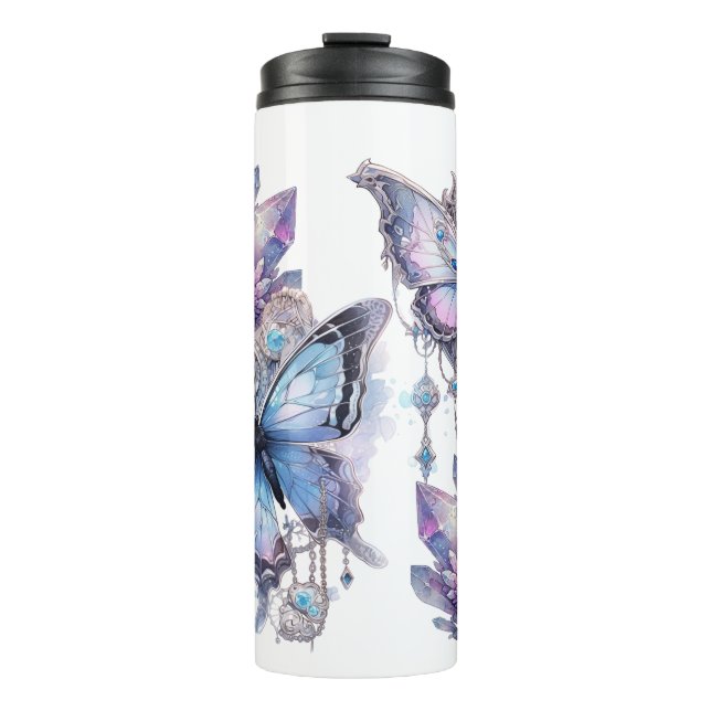 Pastel Quartz Cluster Thermal Tumbler (Front)