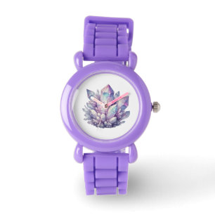 Pastel Quartz Cluster Watch