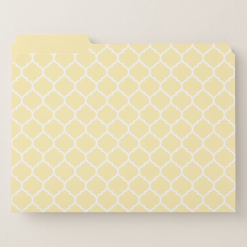 Pastel Quatrefoil Pattern File Folders Zazzle
