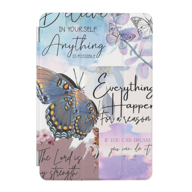 Pastel Quote Collage  iPad Mini Cover (Front)