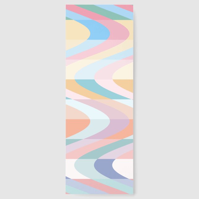 Pastel Rain Waves Bookmark (Front)