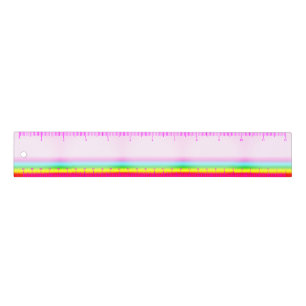 Pastel Rainbow 12-Inch Ruler