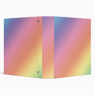 Pastel Rainbow 3-ring Binder