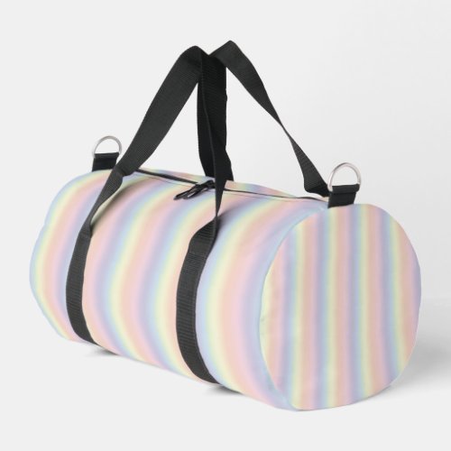Pastel Rainbow Abstract Duffel Bag