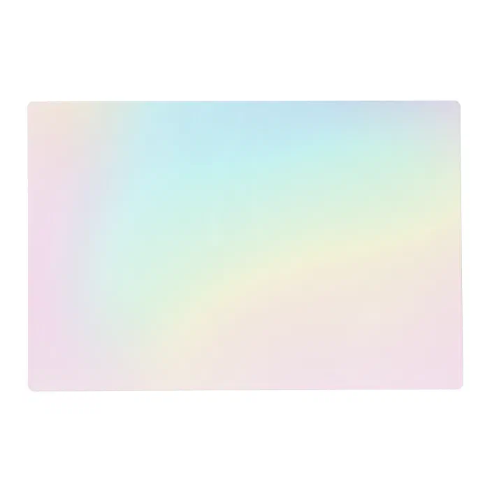 Pastel Rainbow Aesthetic Birthday Party Placemat Zazzle Com