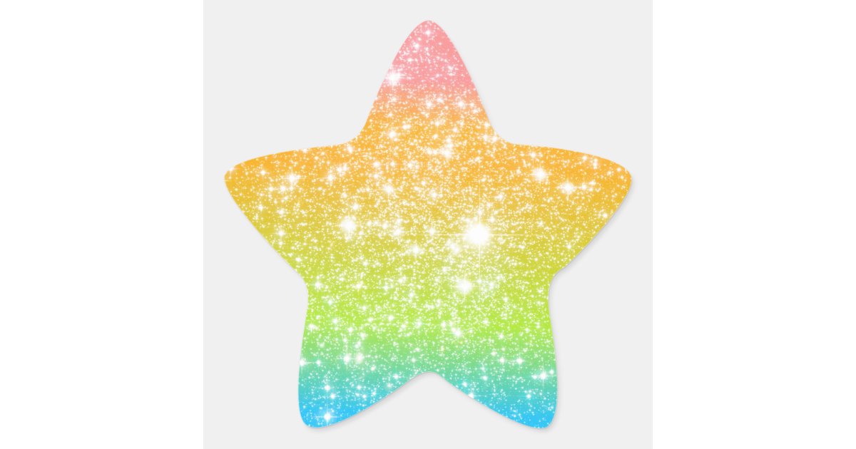 Pastel Star Shape Stickers