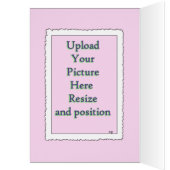 Pastel Rainbow Baby Announcemt card- customize (Inside (Left))