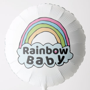 Pastel Rainbow Baby Birth Blessing Birth Miracle Balloon