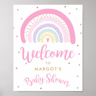 Rainbow Baby Shower Posters & Prints