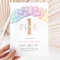 Pastel Rainbow First Birthday Party * Moms and Crafters