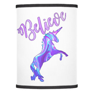 Pastel Rainbow Believe Unicorn Lamp Shade