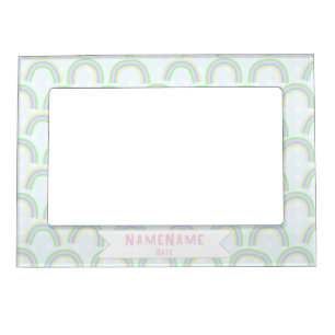 Pastel Rainbow Blue Magnetic Frame
