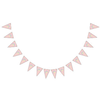 Pastel Rainbow bunting banner