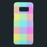 Pastel Rainbow Checkered Case-Mate Samsung Galaxy S8 Case<br><div class="desc">This bright,  colorful modern design has a lightly textured repeating checked / square pattern in a vivid rainbow of pastel colors. It's a stylish,  vibrant,  pretty plaid checkerboard pattern that looks like springtime. Enjoy it as-is or use it as a background for your text and photos.</div>