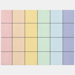 Pastel Rainbow Classroom Sitting Spaces Rug